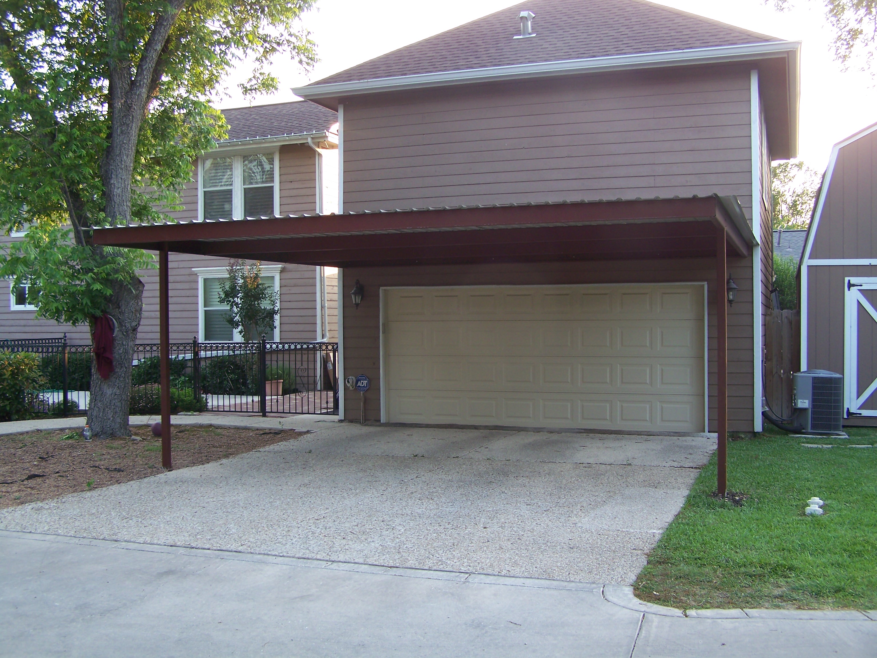 Alamo Heights Attached Carport - Carport Patio Covers Awnings San