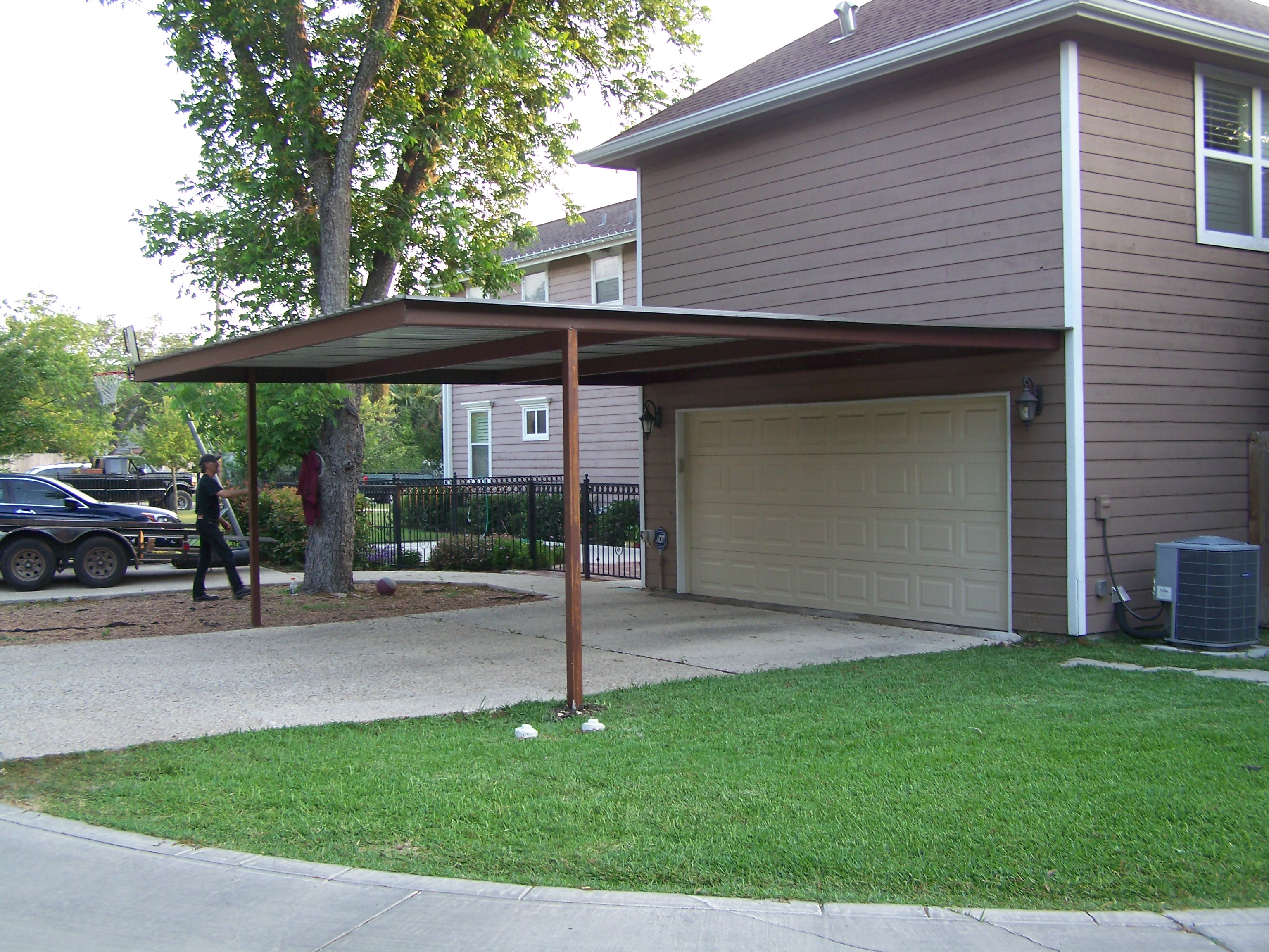 Alamo Heights Attached Carport Carport Patio Covers Awnings San 