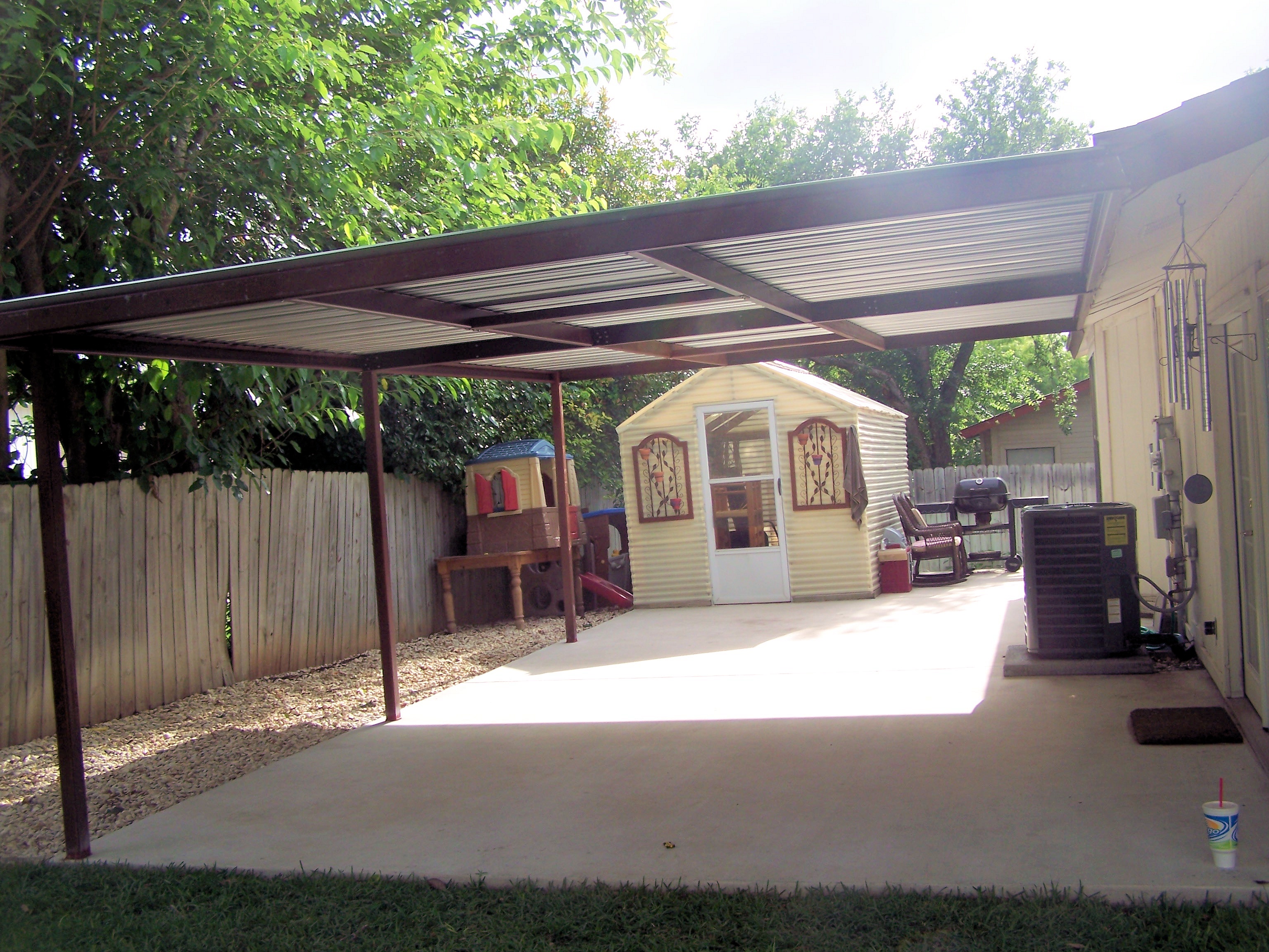 Attached Lean To Patio Cover North West San Antonio Carport