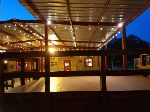 Sandra's Cantina, Patio view with lights