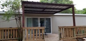 Small Deck and Patio Cover Wilson County Front