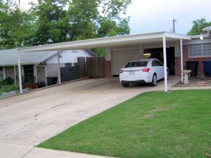 30 x 24 Attached Lean to Carport Front Yard