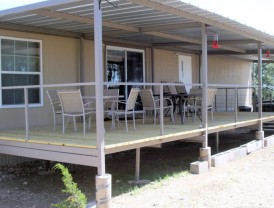 Ranch Trailer Patio Cover Deck Railing Before After Pictures
