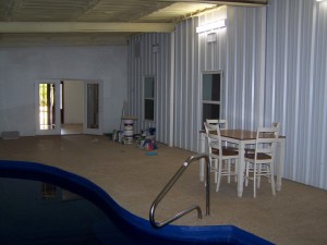 2300 Sq Ft All Steel Addition to Existing Home Indoor Swimming Pool Awning Carport San Antonio