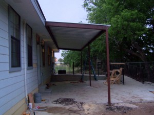 Commercial Steel Awning New Braunfels, Texas