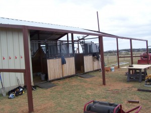 Kerrville, Texas Steel Addition to Barn and Awning