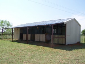 Kerrville, Texas Steel Addition to Barn and Awning