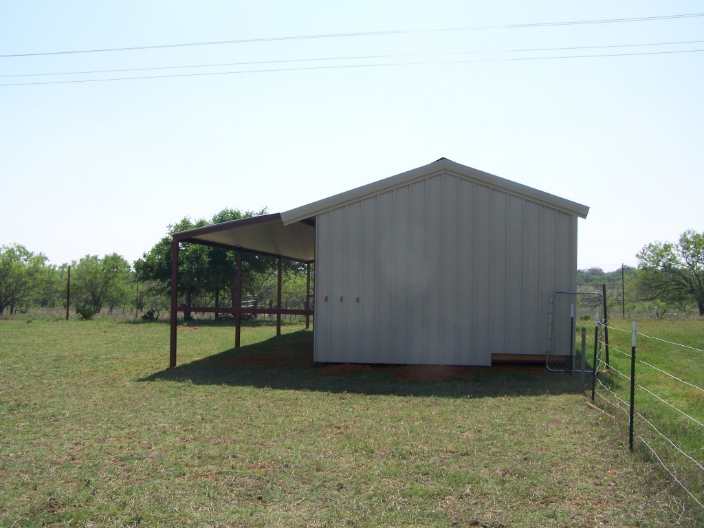 Kerrville, Texas Steel Addition to Barn and Awning Carport Patio
