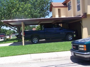 Attached Two Post Custom Two Car Carport South San Antonio