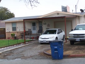 Single Car Lean to Carport With Patio Cover New Braunfels, Texas