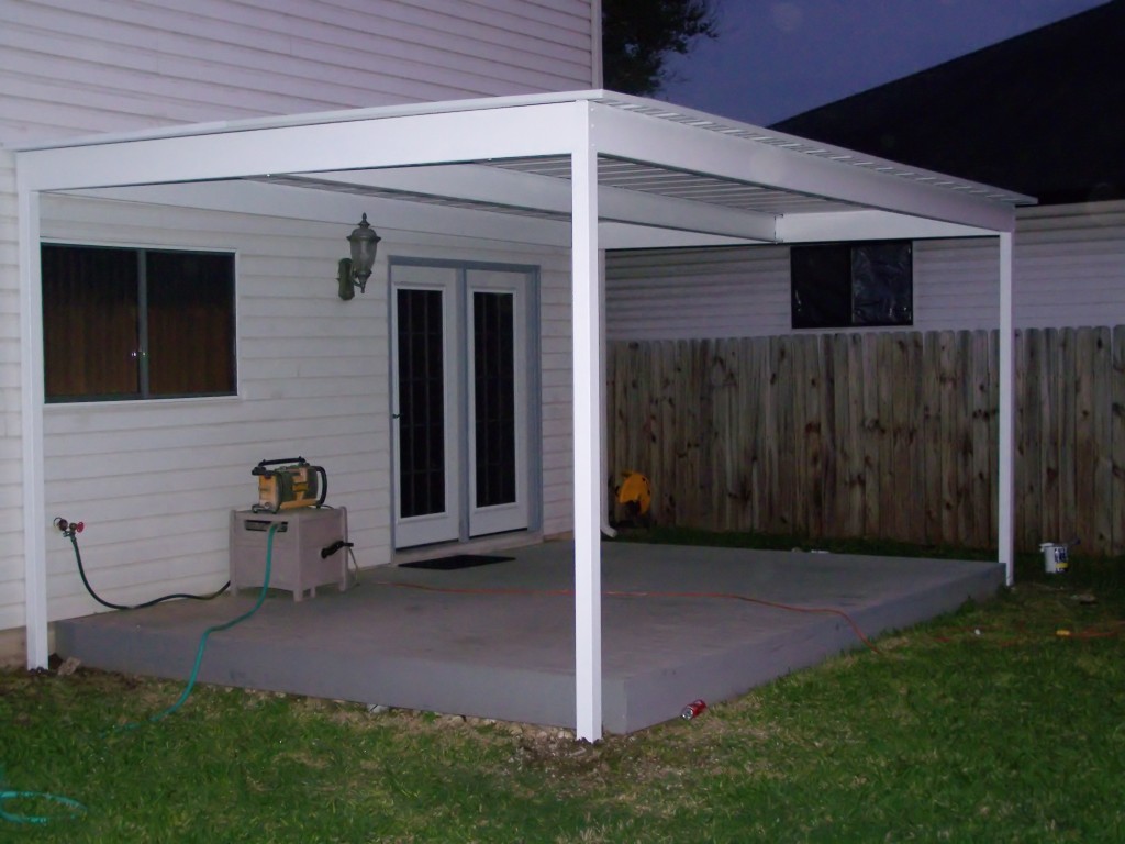 Simple Lean To Attached Awning North Bexar County - Carport Patio ...