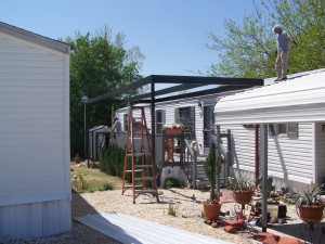 Custom Patio Cover for Mobile Home Windcrest Texas