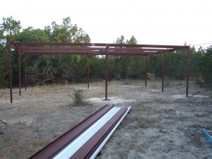 Custom All Steel Pole Barn, Pipe Creek, Texas 