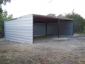 Custom All Steel Pole Barn, Pipe Creek, Texas 