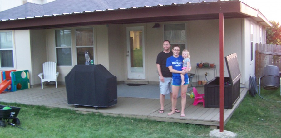 Hutto, Texas Attached Porch Awning