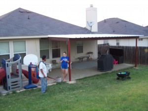 Hutto, Texas Attached Porch Awning