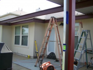 Hutto, Texas Attached Porch Awning