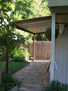 North side San Antonio Attached Steel Home Awning