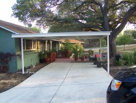 Northwest San Antonio Attached Carport