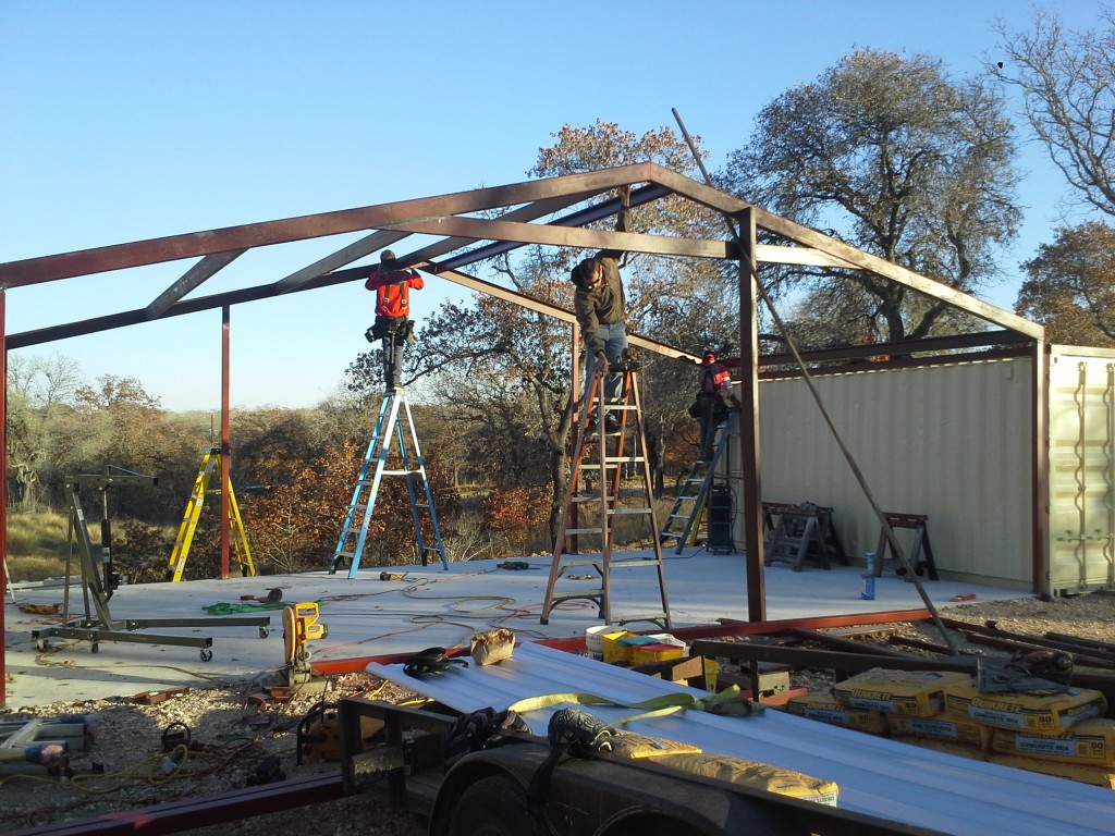 Gabled Enclosed Attachment, Floresville, Texas Carport Patio Covers