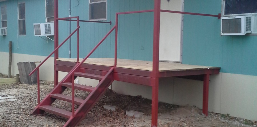 Porch Patio Covers and Decks with Handrails, Floresville, Texas