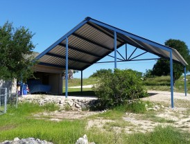 Custom Gabled Carport with Sunburst, Boerne, TX