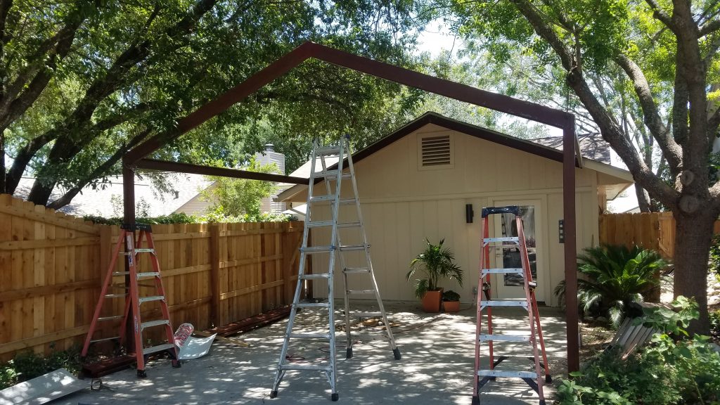 North San Antonio 18'x18' Custom Gabled Carport Carport Patio Covers