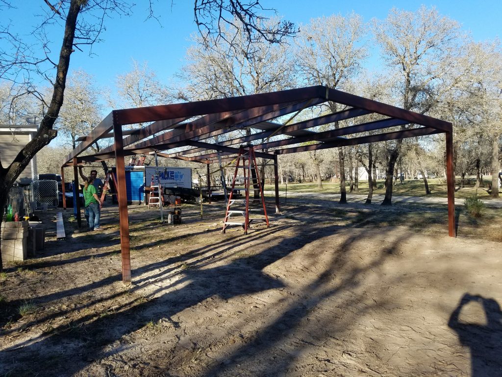 Adkins, Texas 20'x48' Custom Free Standing Carport - Carport Patio ...